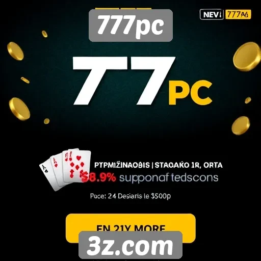 Plataforma 777pc apresenta promoções atraentes aos jogadores